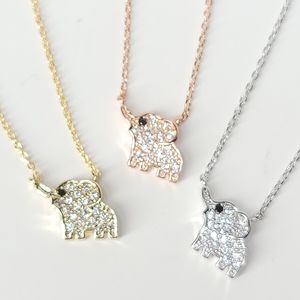 💖 New in Gift Box 🎁 Pave CZ Elephant Choker